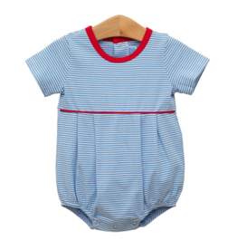 Trotter Street Kids Bentley Bubble Cornflower Stripe/Red