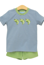 Trotter Street Kids TSS26 Hooked on Fishing Short Set