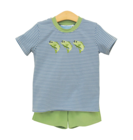 Trotter Street Kids Hooked on Fishing Short Set