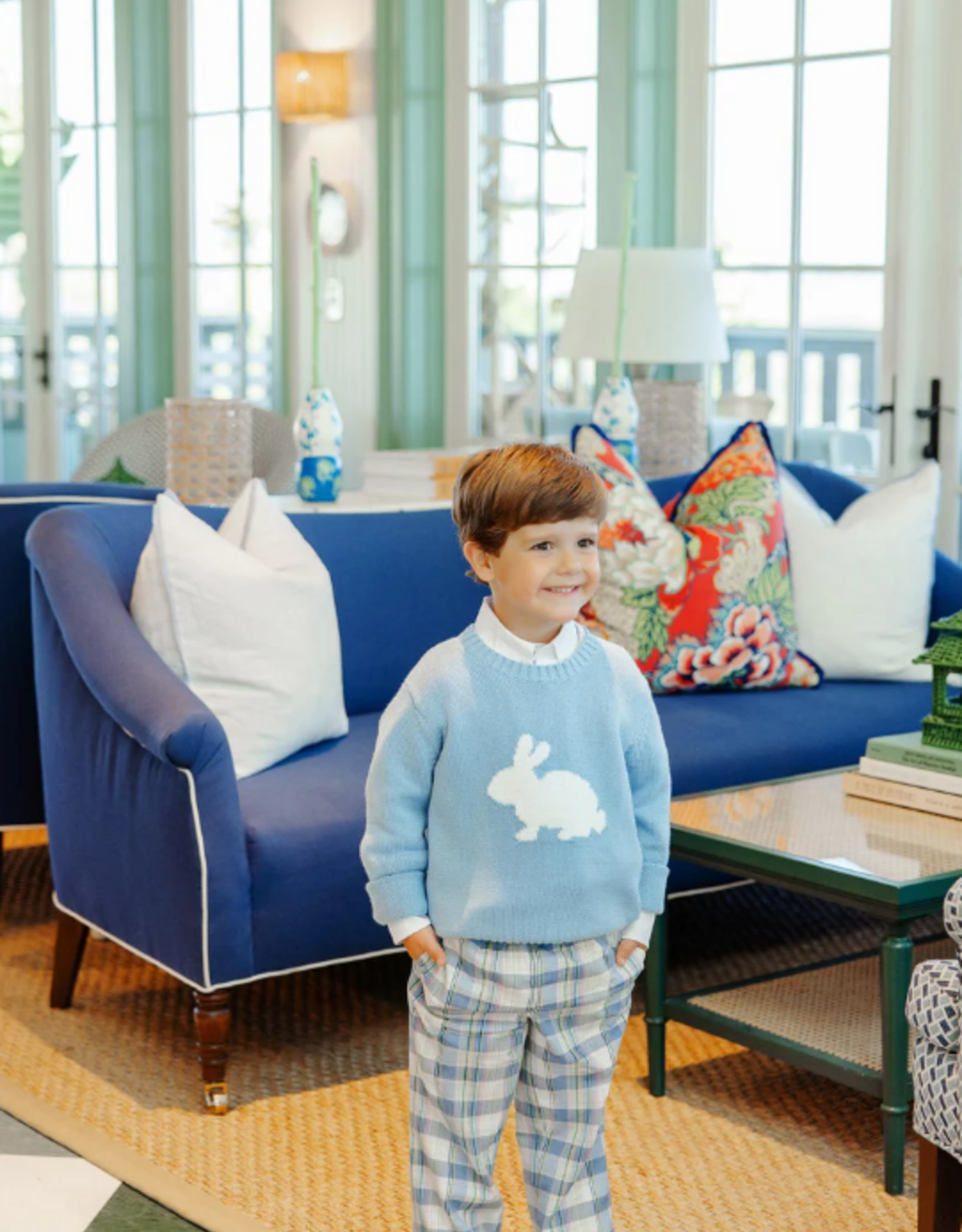 TBBC Seaton Sweater Sarasota Sky/Bunny