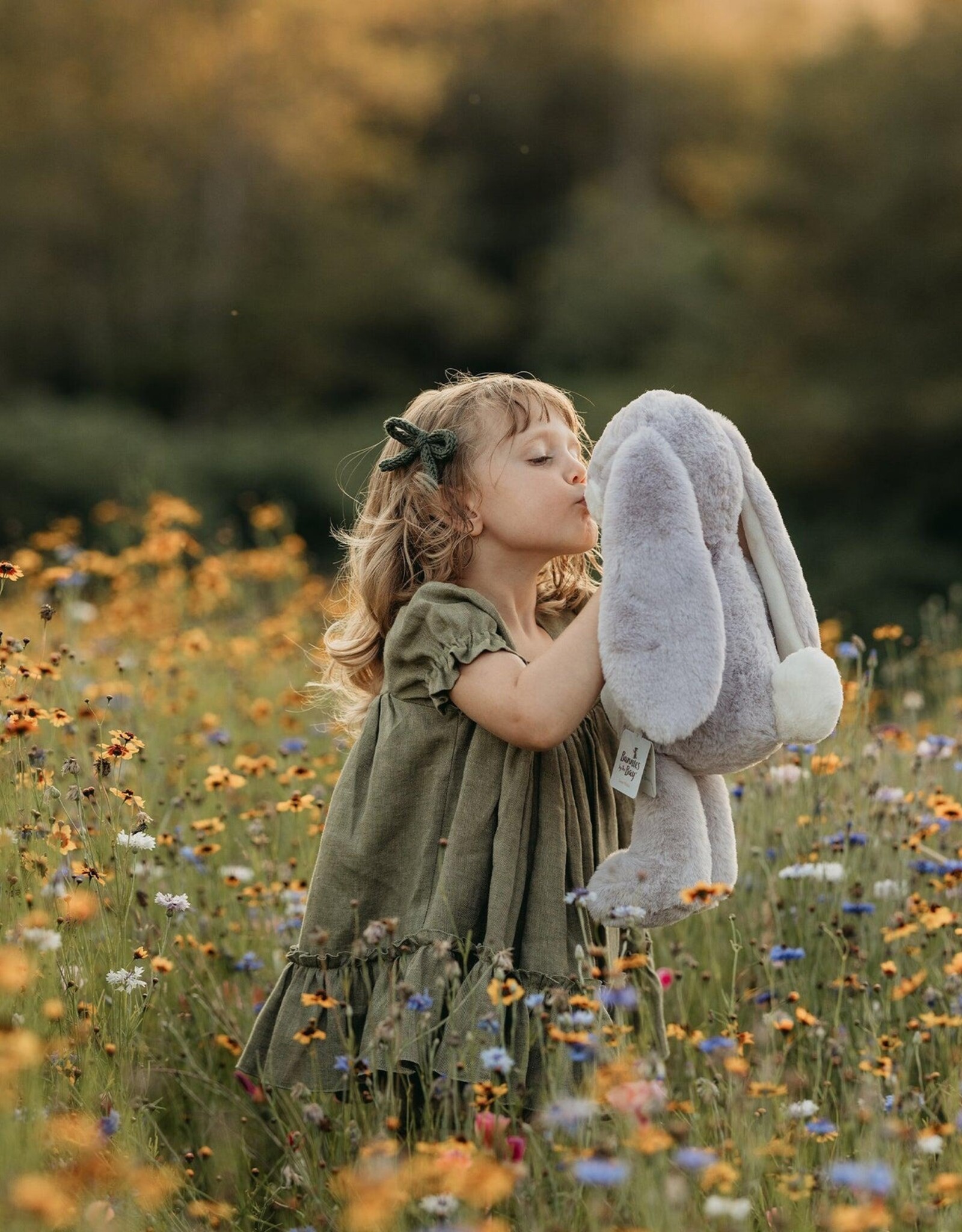 Bunnies By The Bay 104396 Sweet Nibble 16"  Floppy Bunny Lilac Marble