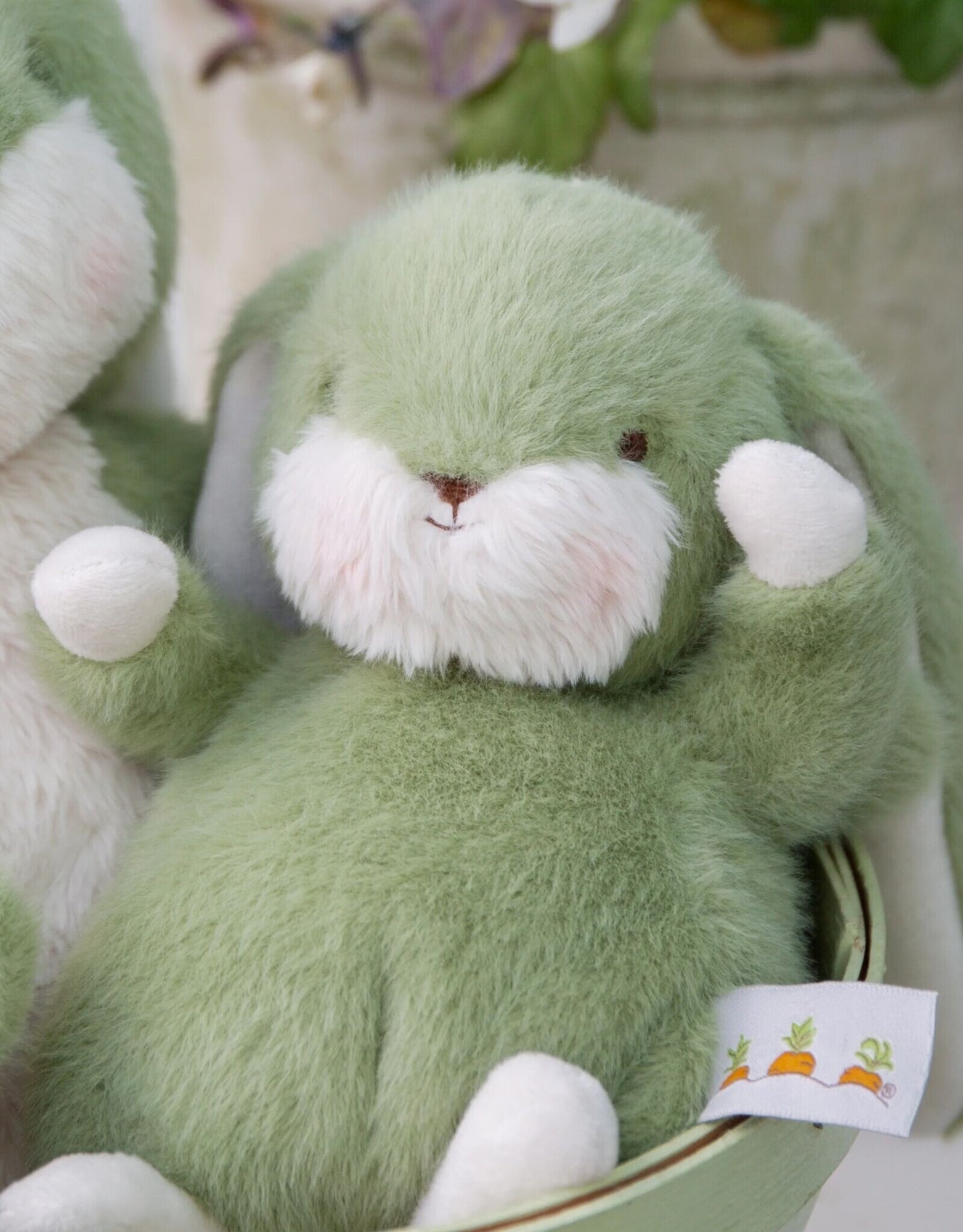 Bunnies By The Bay 190546 Tiny Nibble 8" Bunny Pistachio