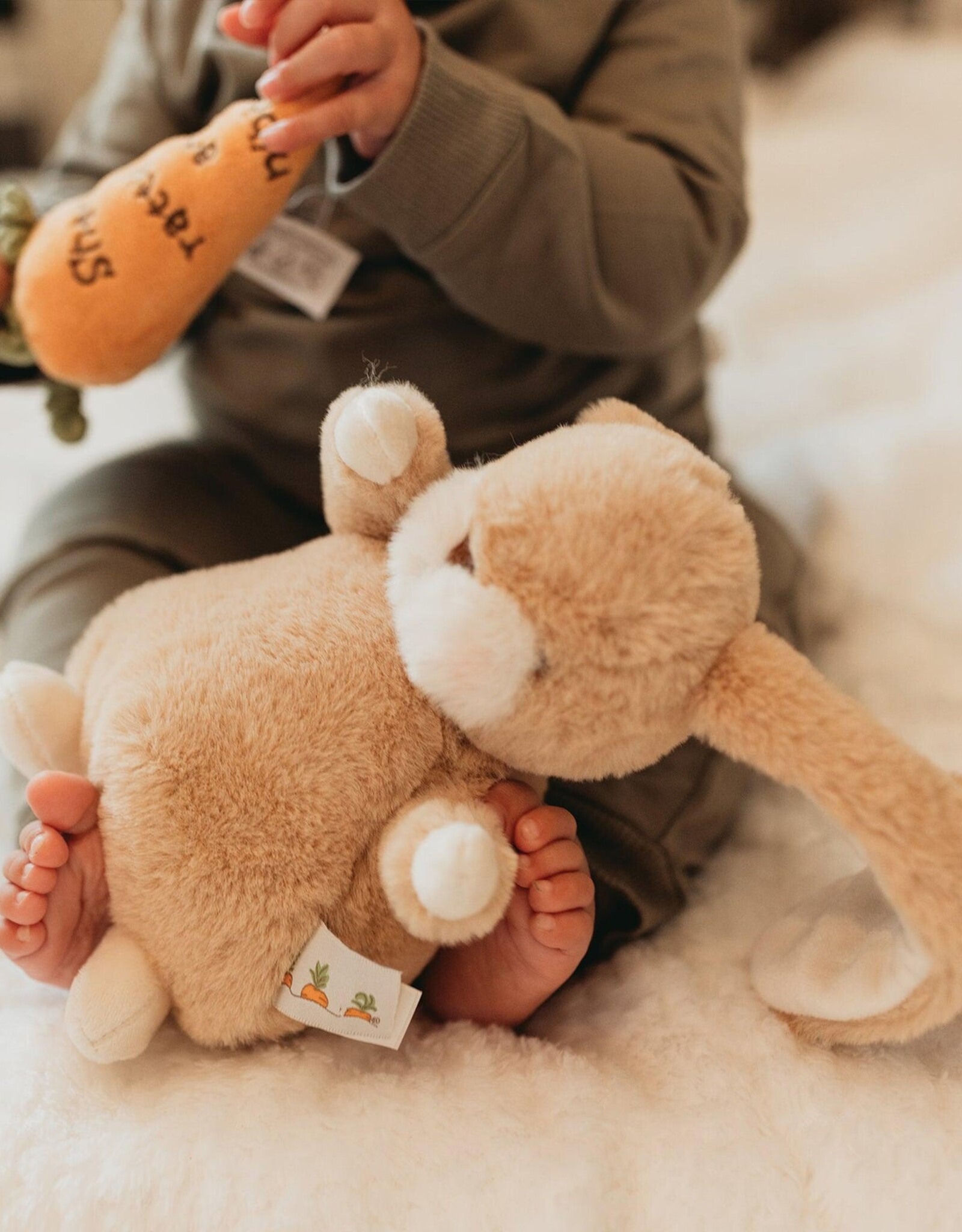 Bunnies By The Bay 104422 Tiny Nibble 8" Bunny Almond Joy