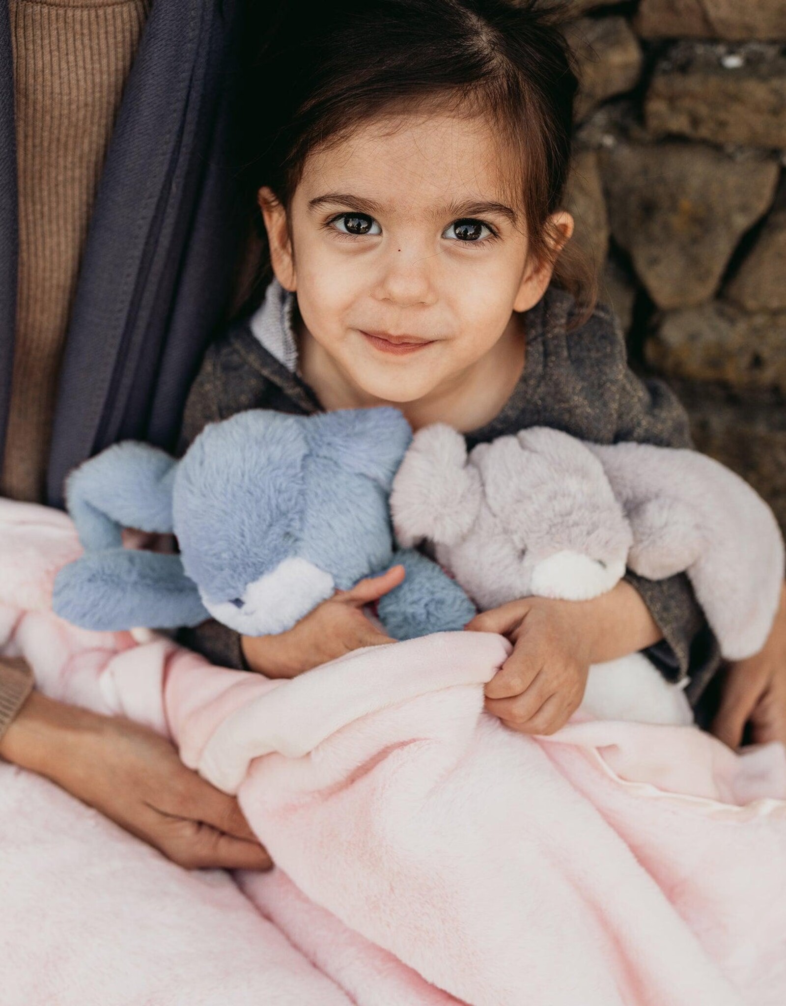 Bunnies By The Bay 104400 Little Nibble 12" Floppy Bunny Lilac Marble