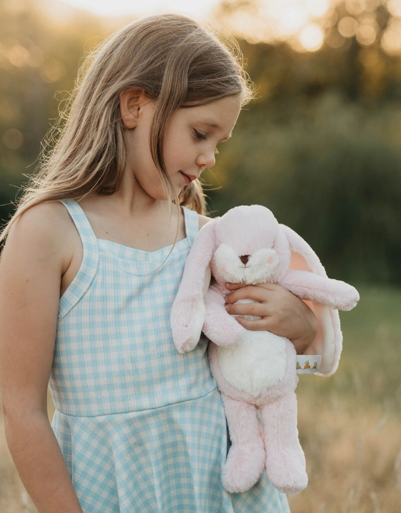 Bunnies By The Bay 190358 Little Nibble 12" Floppy Bunny Pink