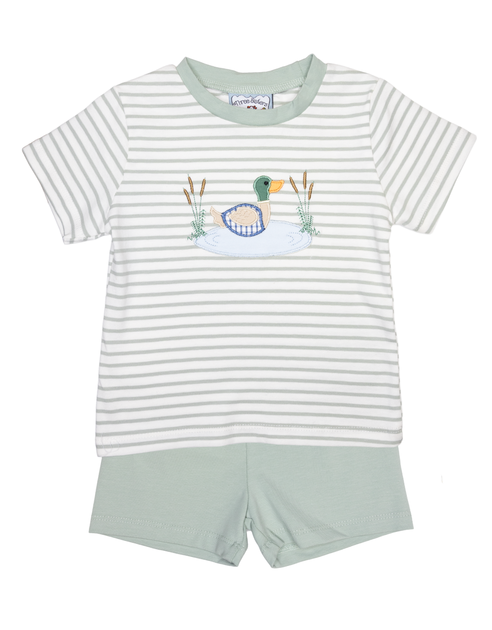 Three Sisters 874 Duck Applique Short Set