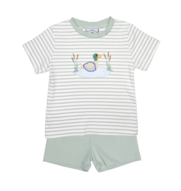 Three Sisters (12 Month) Duck Applique Short Set