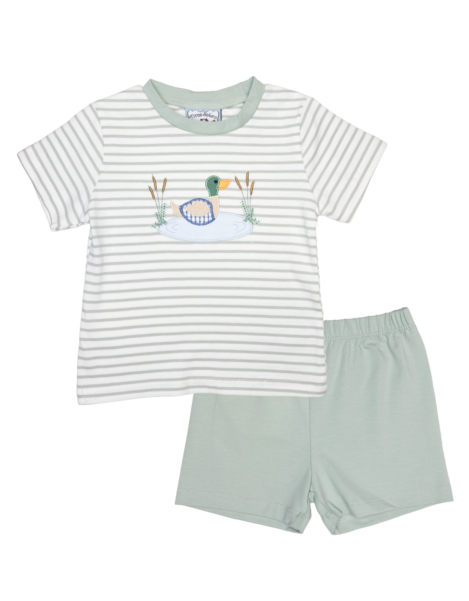 Three Sisters 874 Duck Applique Short Set