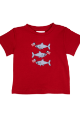 Three Sisters 806 Patriotic Shark Shirt