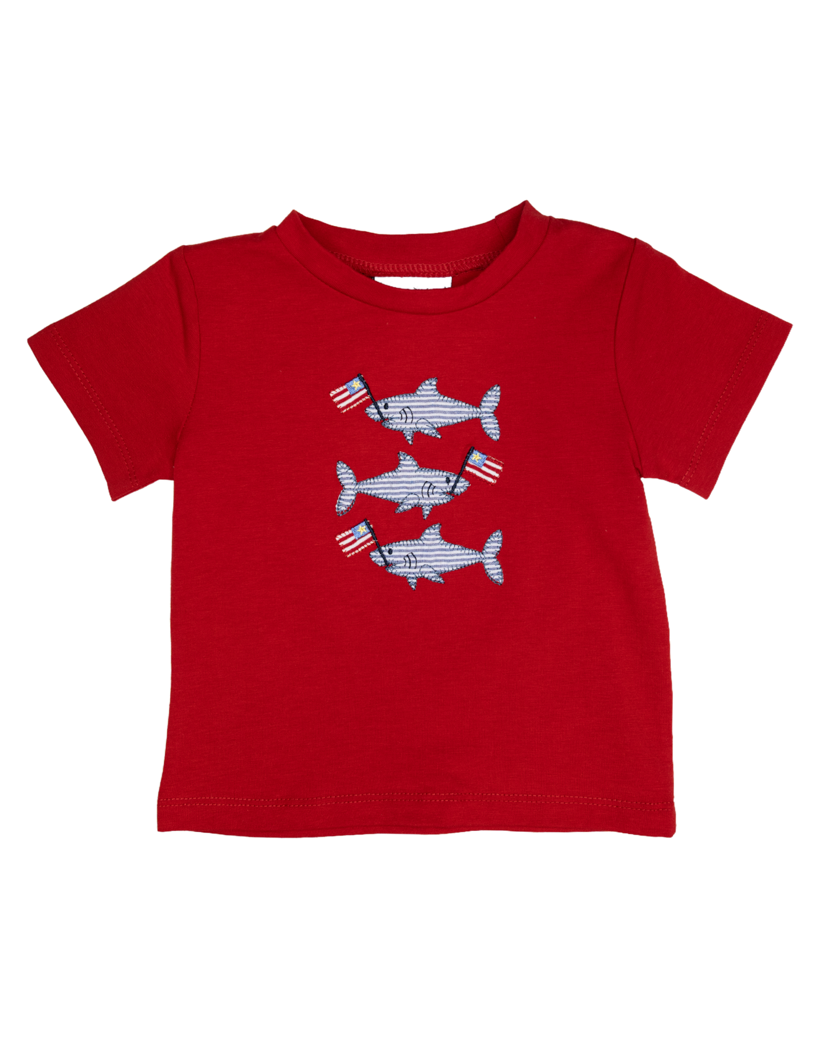 Three Sisters 806 Patriotic Shark Shirt