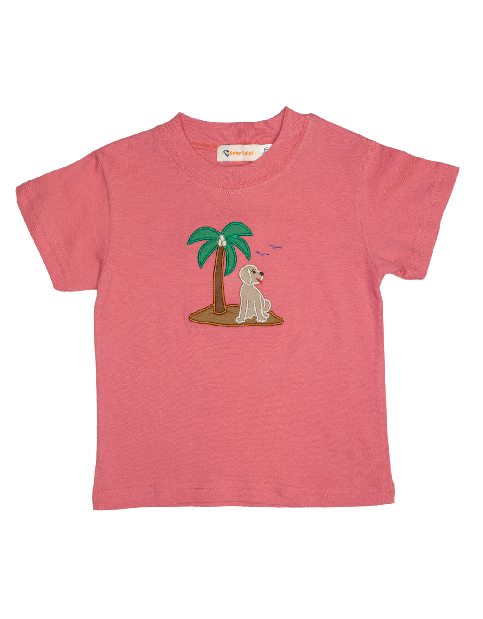 Luigi S26 Salmon Lab/Palm Tree Shirt