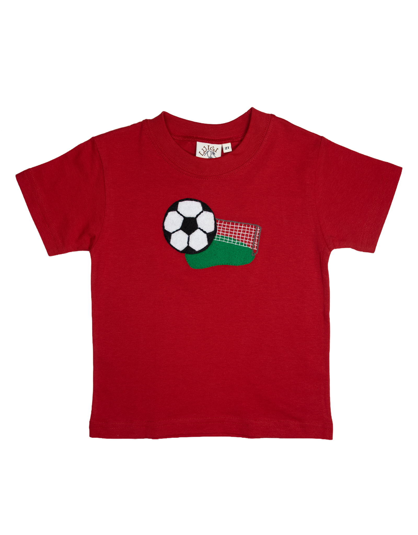 Luigi S26 Red Soccer Ball/Net Shirt
