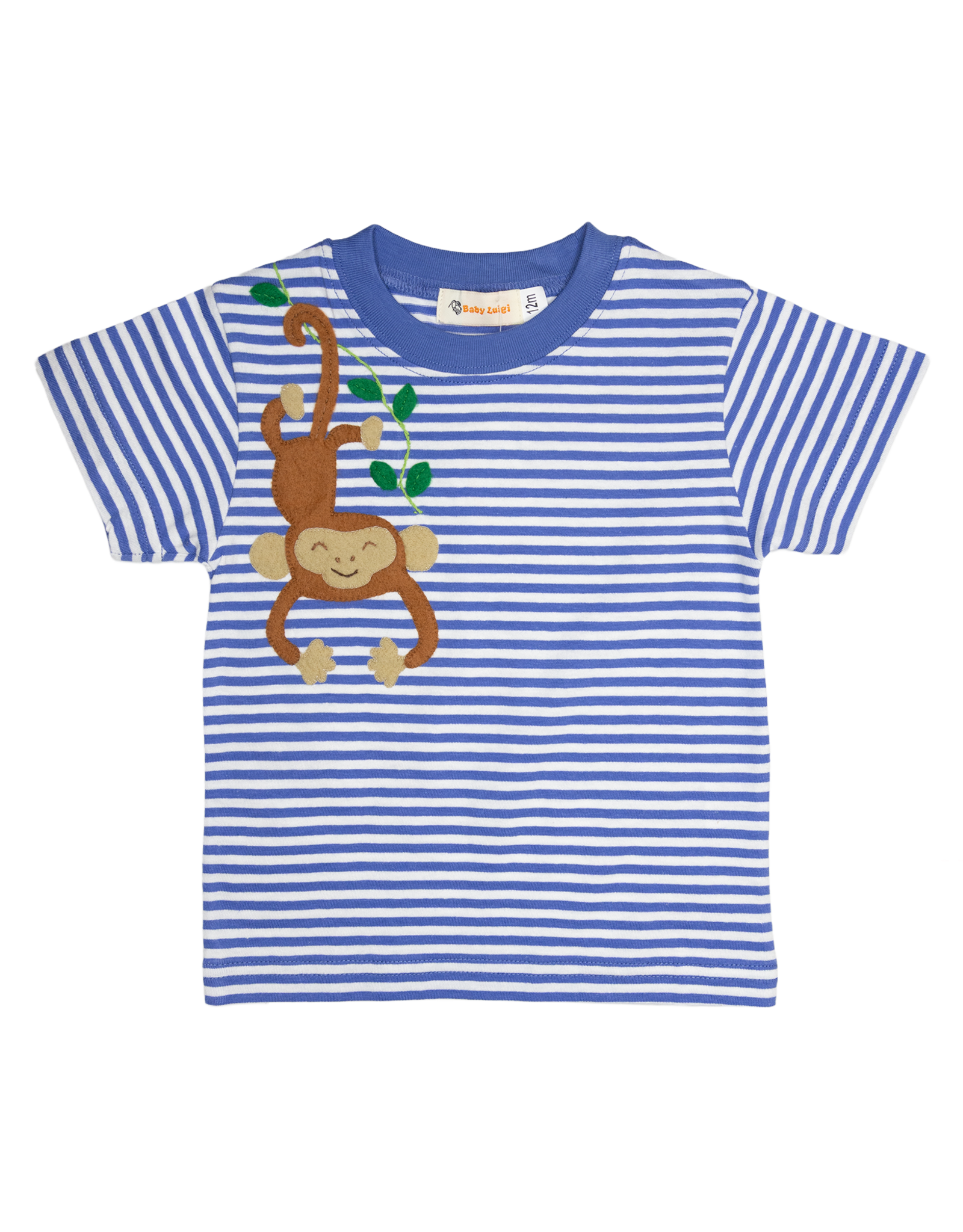 Luigi S26 Chambray Stripe Monkey Shirt