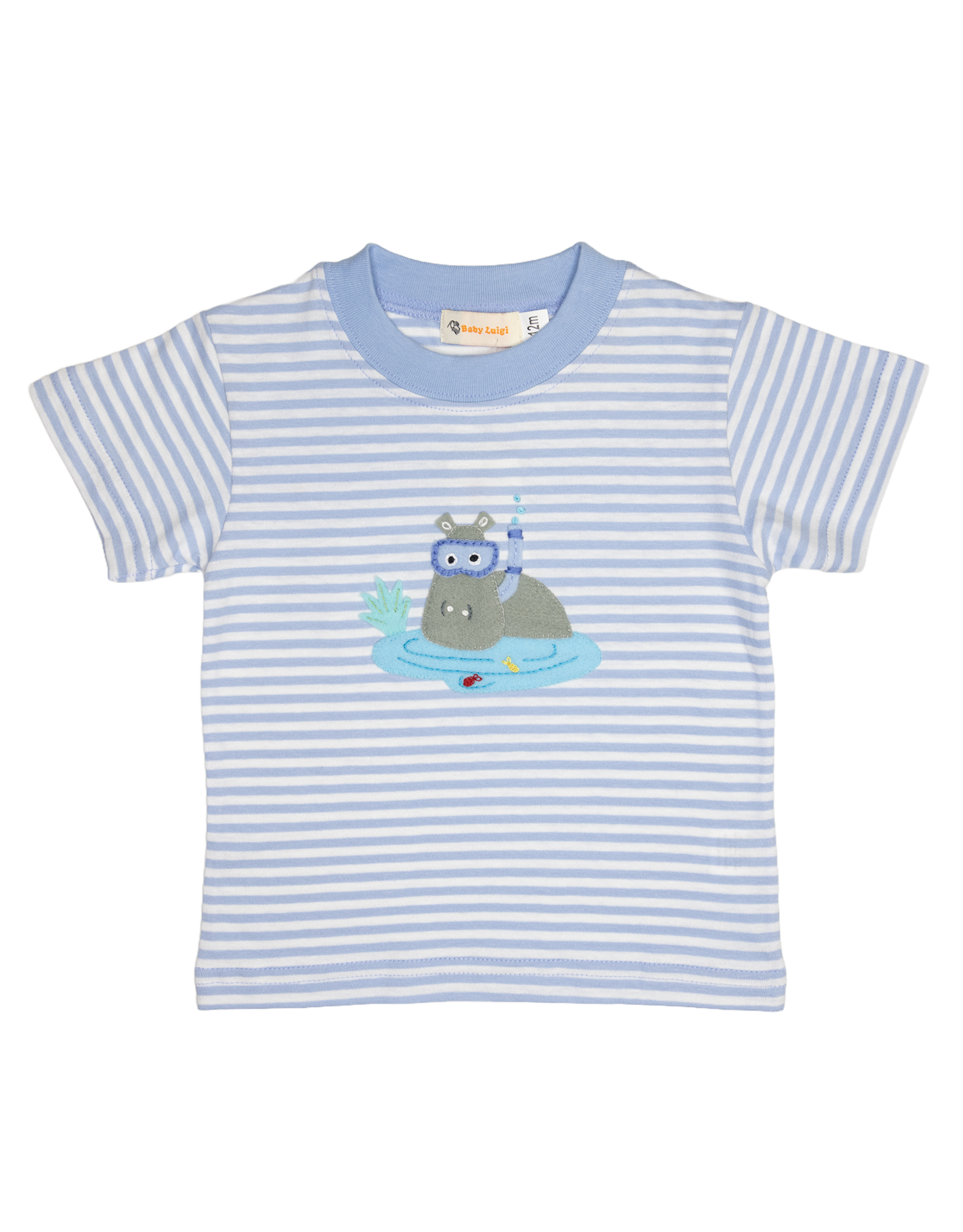 Luigi S26 Sky Blue Hippo Shirt