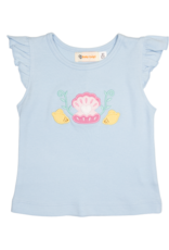 Luigi S26 Powder Blue Clam Shell Shirt