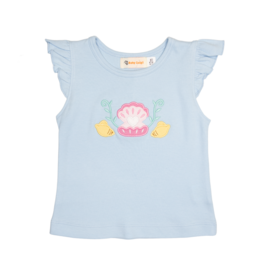 Luigi Powder Blue Clam Shell Shirt