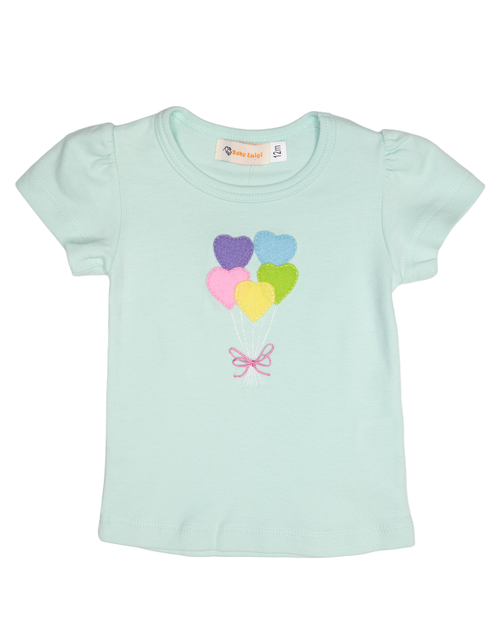 Luigi S26 Lt. Jade Heart Balloons Shirt
