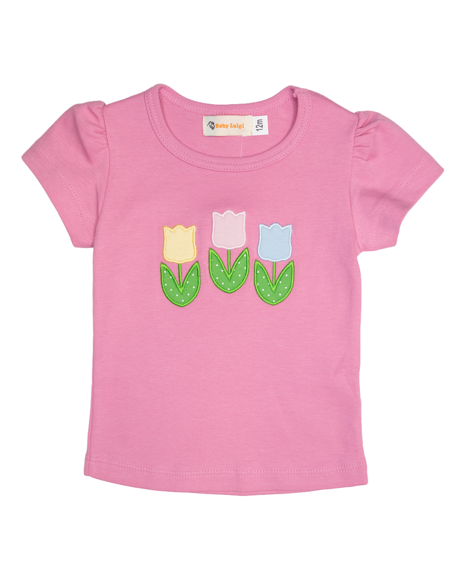 Luigi S26  Pink Three Tulips Shirt