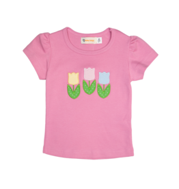 Luigi Pink Three Tulips Shirt