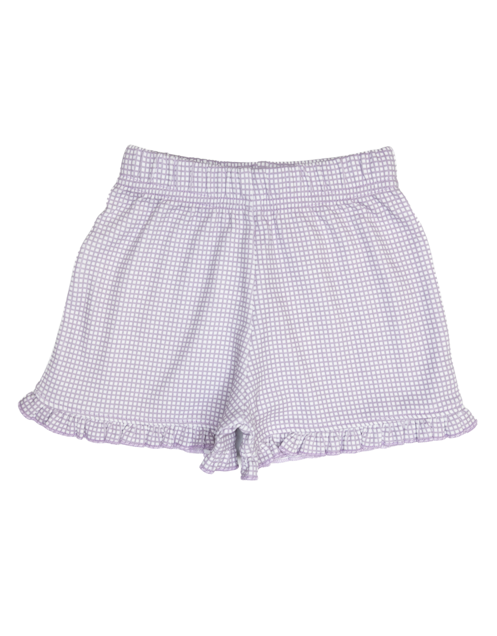 Luigi ISH007P Gingham Ruffle Short Lavender