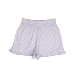 Luigi Gingham Ruffle Short Lavender