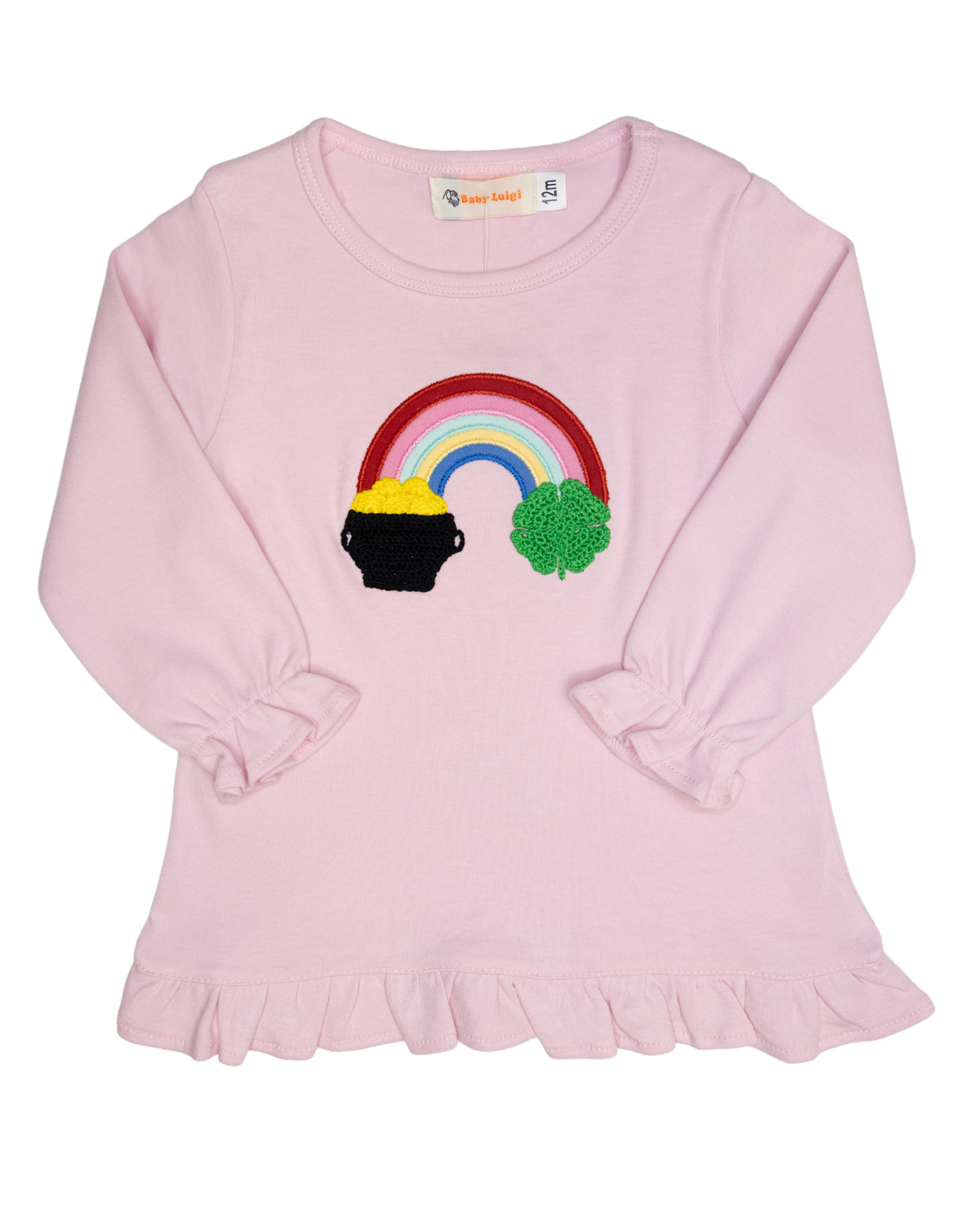 Luigi S26 Ruffle Shirt Pink Pot of Gold