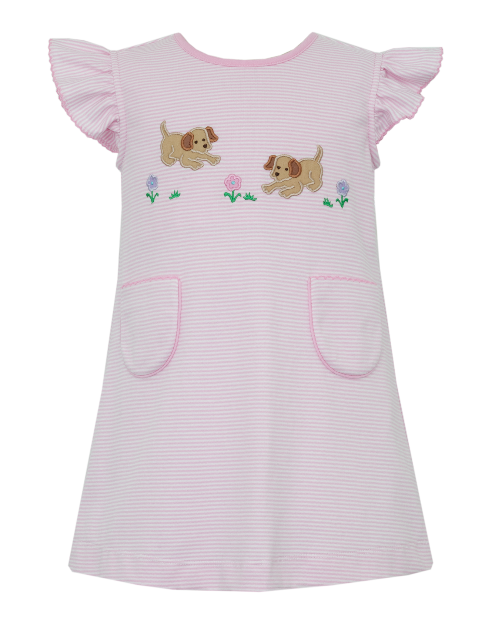 Claire and Charlie 5007D Garden Puppies Dress