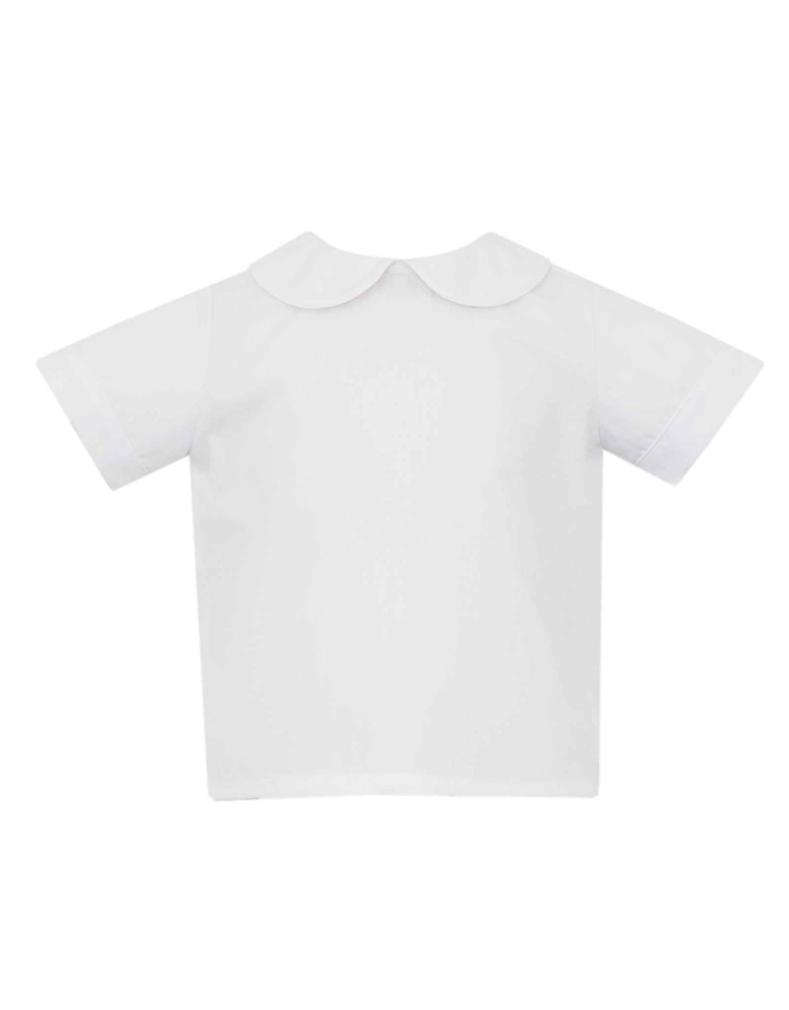 Petit Bebe 490SS White Woven Peter Pan Shirt