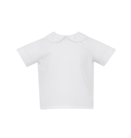 Petit Bebe White Woven Peter Pan Shirt
