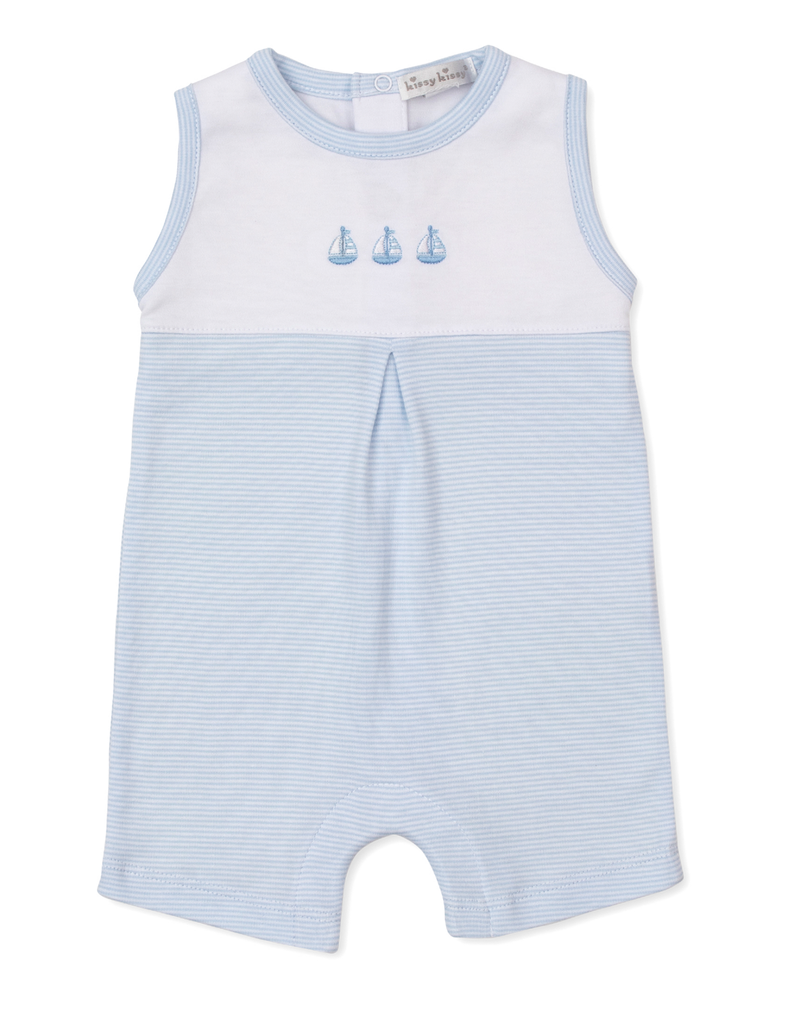 Kissy Kissy Classic Treasures Short Playsuit Blue Sailboats