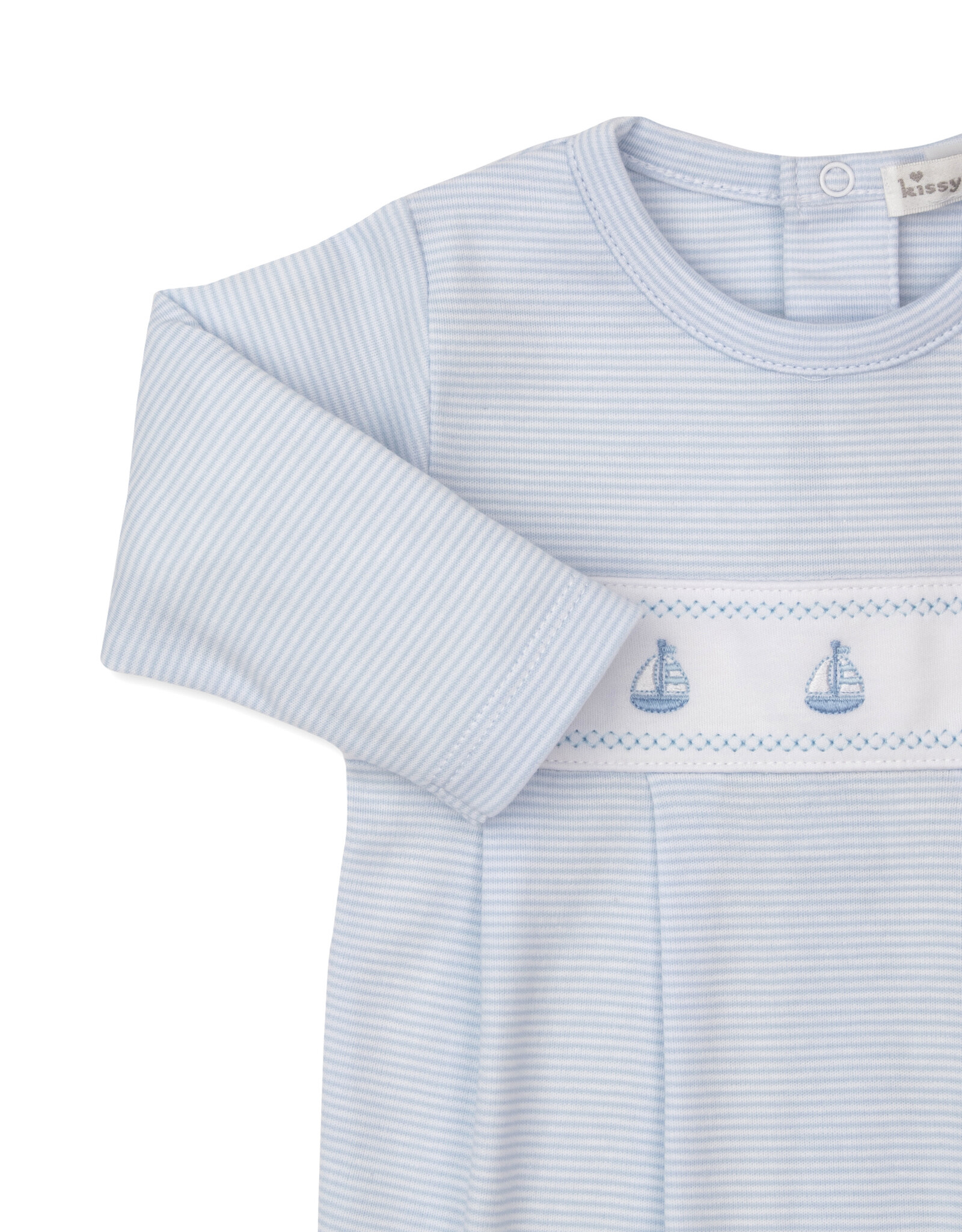Kissy Kissy Classic Treasures Footie Blue Sailboats