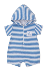 Kissy Kissy Whale Pods Terry Romper Blue