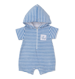 Kissy Kissy Whale Pods Terry Romper Blue