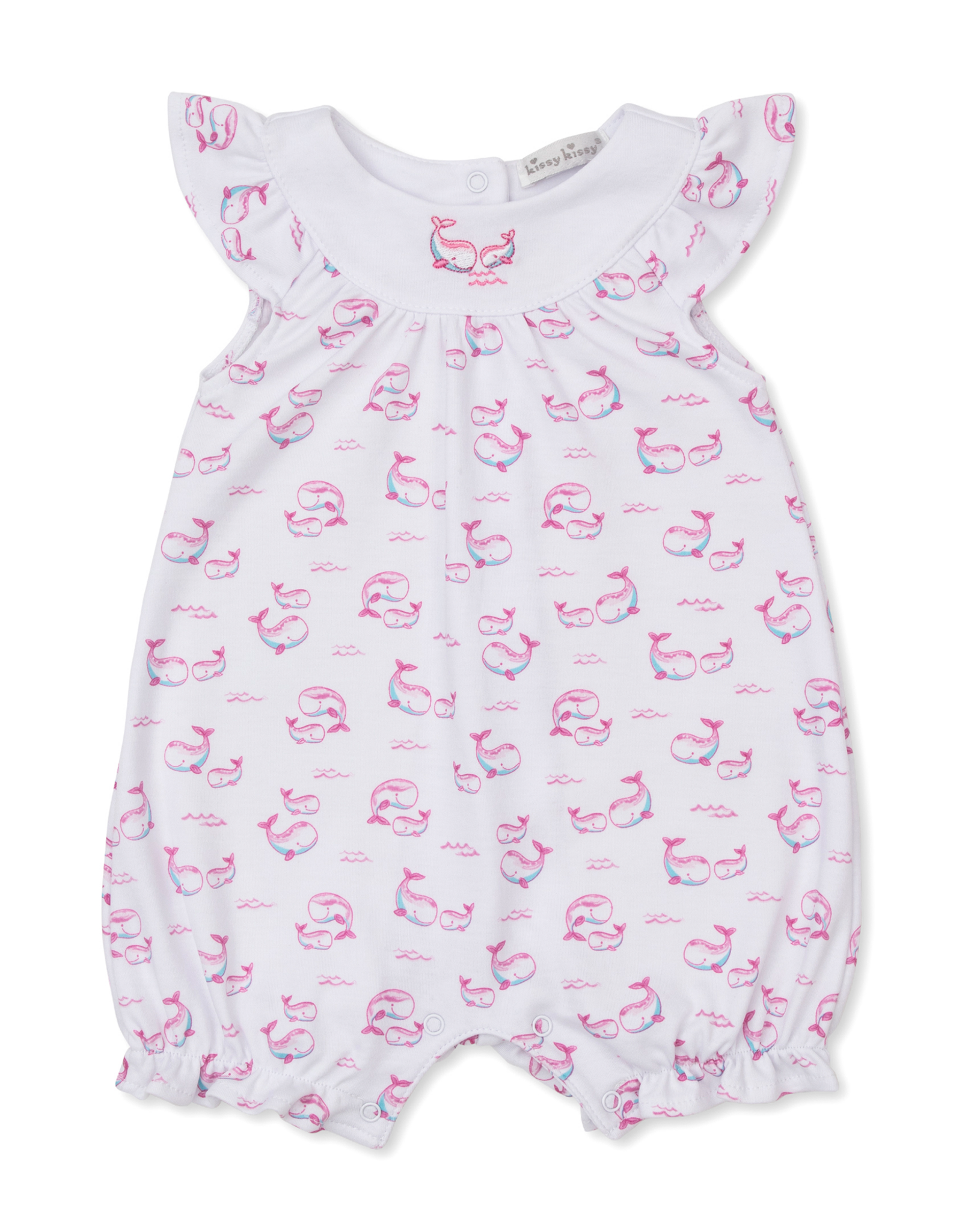 Kissy Kissy Whale Pods Playsuit Pink