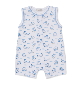 Kissy Kissy Whale Pods Playsuit Blue