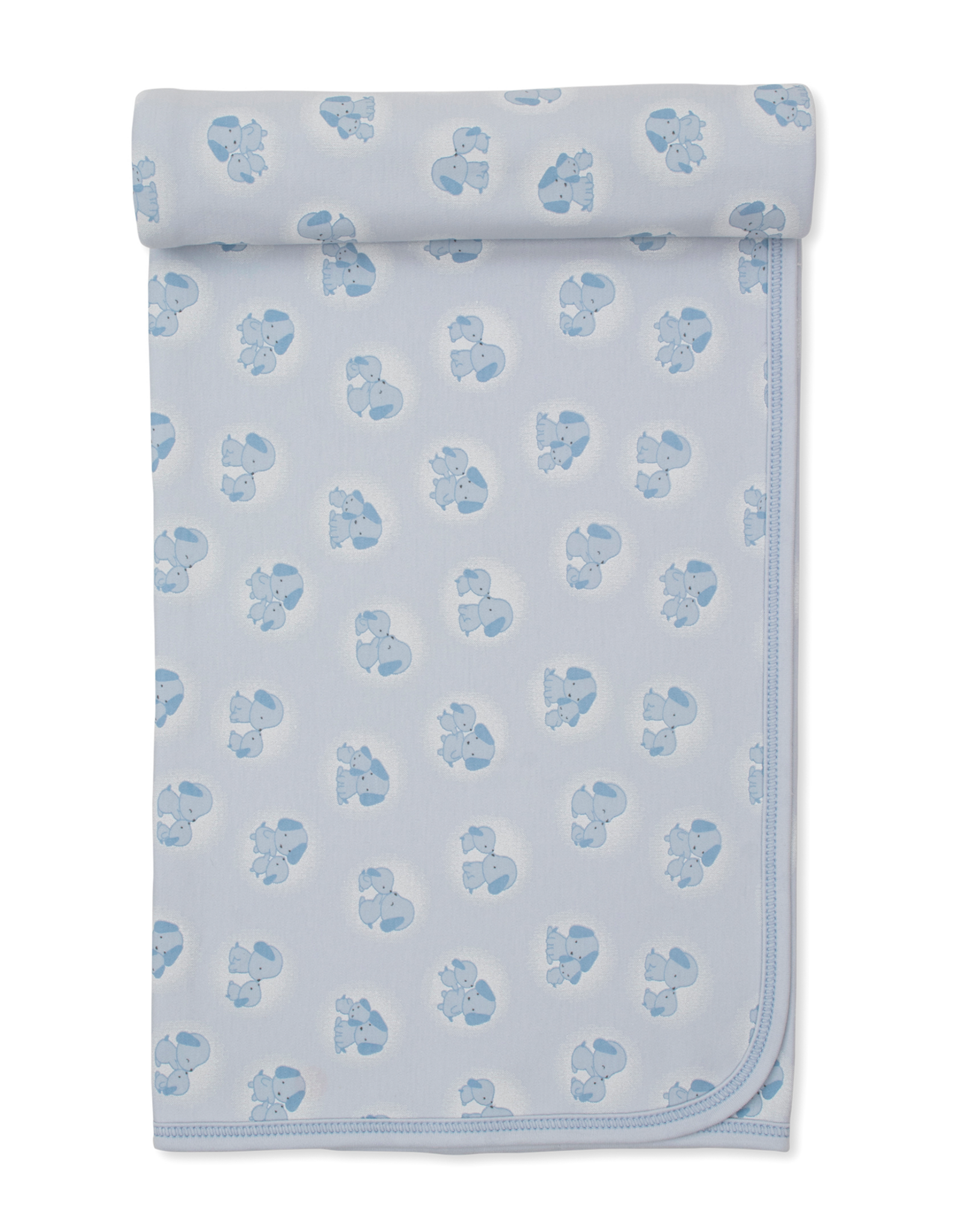Kissy Kissy Puppy Family Blanket Blue