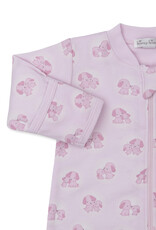 Kissy Kissy Puppy Family Zip Footie Pink