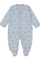 Kissy Kissy Puppy Family Zip Footie Blue