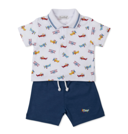 Kissy Kissy (12/18M) Let's Fly Away Bermuda Set