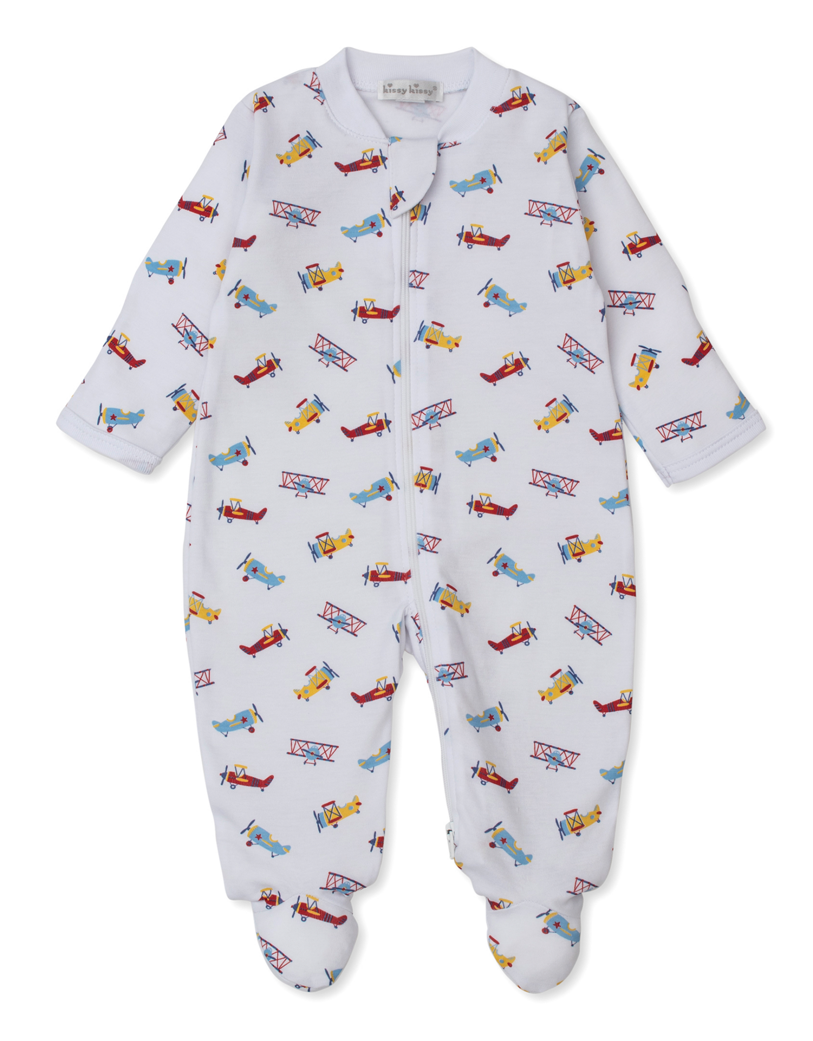 Kissy Kissy Let's Fly Away Zip Footie