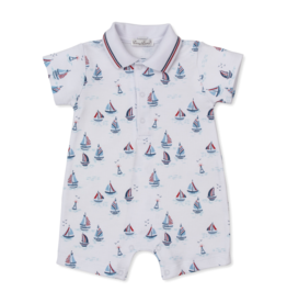 Kissy Kissy Red, White Blue Regatta Short Playsuit