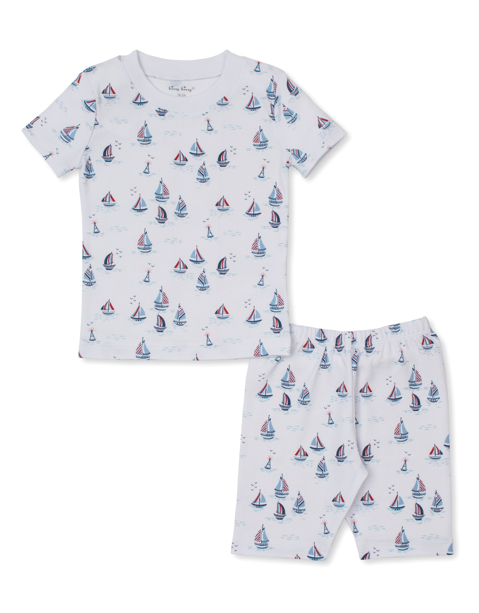 Kissy Kissy Red, White, Blue Regatta  2pc Short PJ