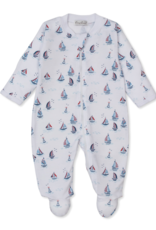 Kissy Kissy Red, White, Blue Regatta  Zip Footie