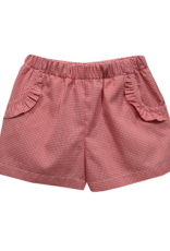 Vive la Fete VFS26 Red Gingham Ruffle Pocket Short