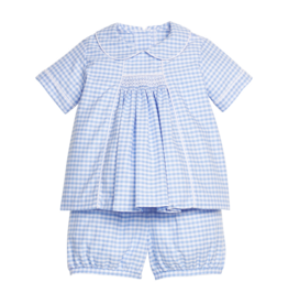 Little English Chest Smocked Short Set Mayfair Gingham