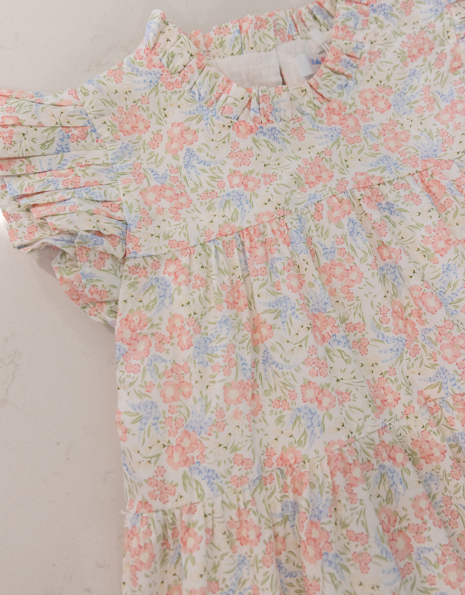 Lulu Bebe LB Carley Floral Tiered Dress