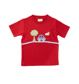Zuccini Red Car Tree Shirt (Size 4)