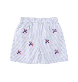 Zuccini (Size 5) Airplane Embroidered Short