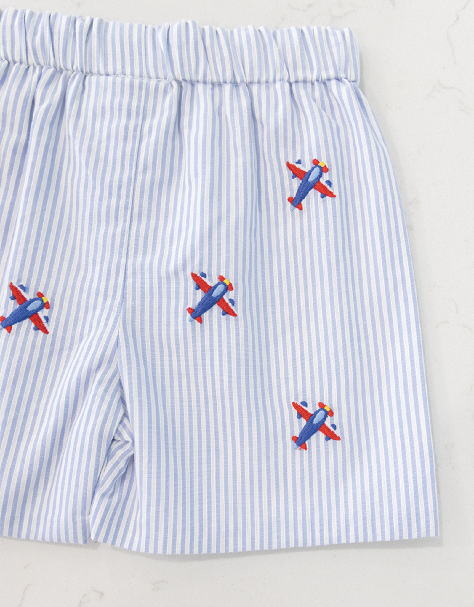 Zuccini ZS26 Airplane Embroidered Short