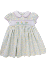 Zuccini ZS26 Daria Flower Bouquet Smocked Dress